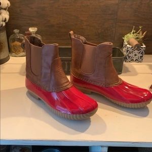 Red Side-Gore Dylan Duck Boot - Women